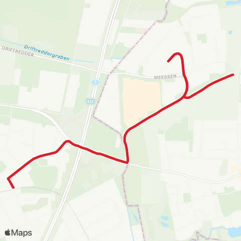 StadtBus/RegionalBus (Hamburg) Steinfurther Allee > Gewerbegebiet Oststeinbek > Oststeinbek, Helmut-Landt-Weg map