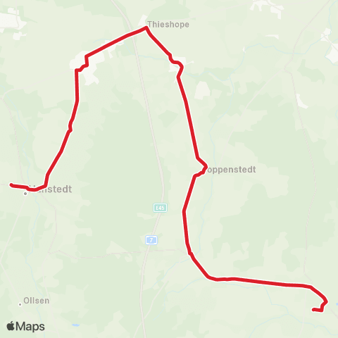StadtBus/RegionalBus (Umland) Salzhausen - Tangendorf - Brackel - Hanstedt map