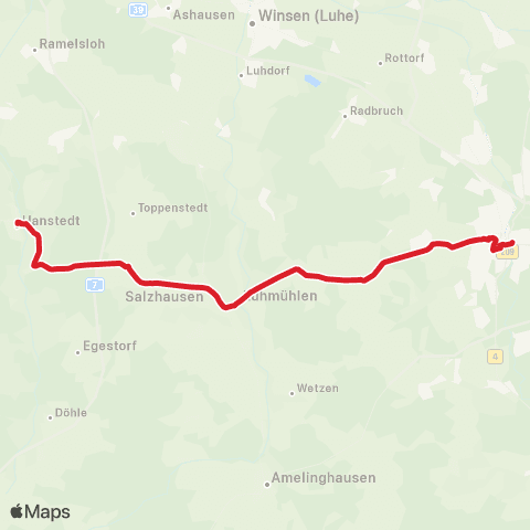 StadtBus/RegionalBus (Umland) Lüneburg, St.-Stephanus-Platz / Bf. Lüneburg > Hanstedt, Kirche map