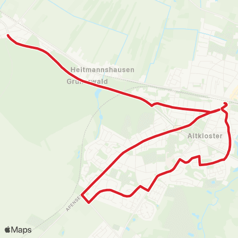 StadtBus/RegionalBus (Umland) Shuttleverkehr Buxtehude - Pfingstmarkt Neukloster map