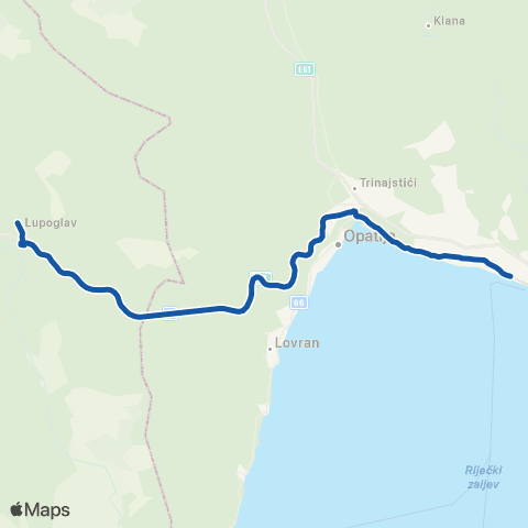 HŽPP Lupoglav - Rijeka map