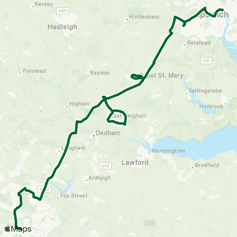 Ipswich Buses Osborne St - Old Cattle Market Bus Sta map