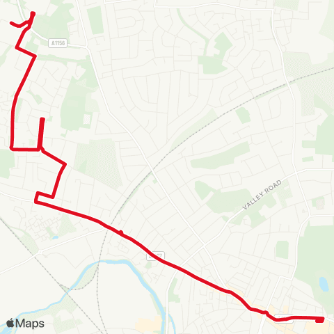 Ipswich Buses Asda - Tower Ramparts Bus Station map
