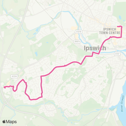 Ipswich Buses Tower Ramparts Bus Station - Tesco map