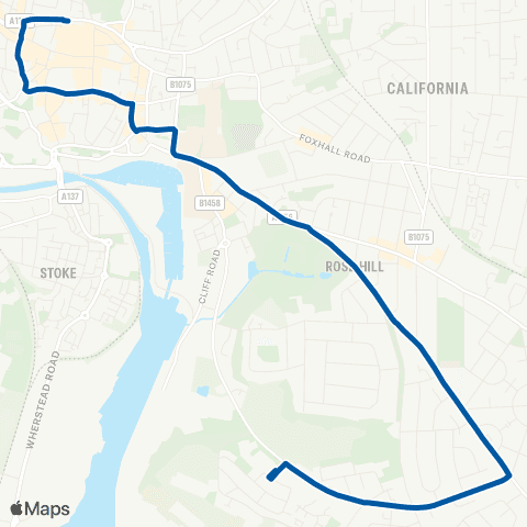 Ipswich Buses Bus Shelter - Tower Ramparts Bus Station map