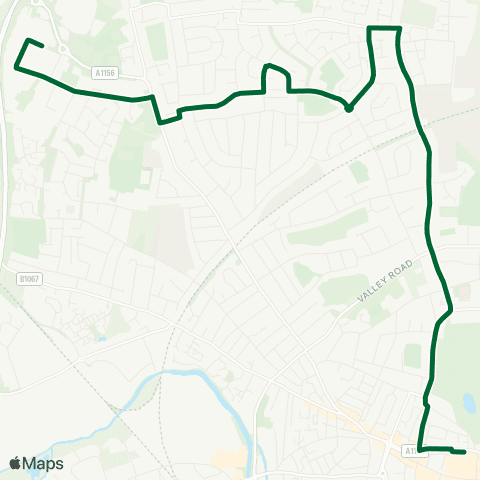 Ipswich Buses Asda - Tower Ramparts Bus Station map
