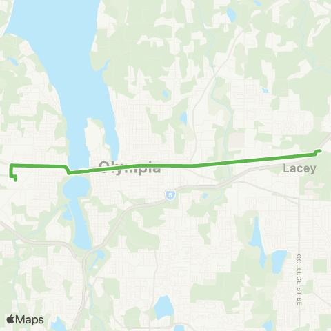 Intercity Transit The One map