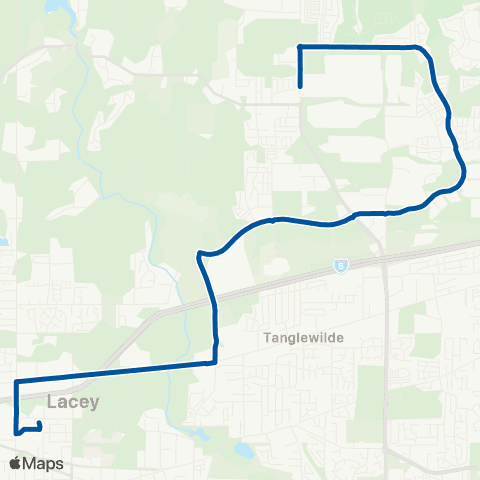 Intercity Transit Hawks Prairie map