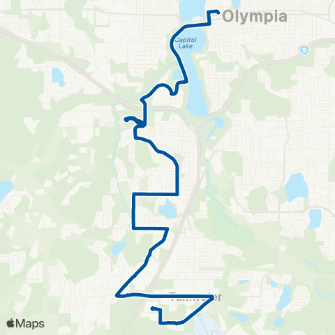 Intercity Transit West Tumwater map