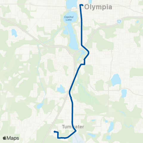 Intercity Transit East Tumwater map