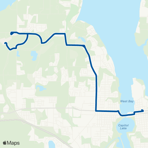 Intercity Transit Nightline map