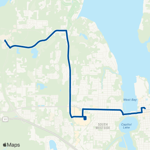 Intercity Transit Capital Mall / Evergreen map