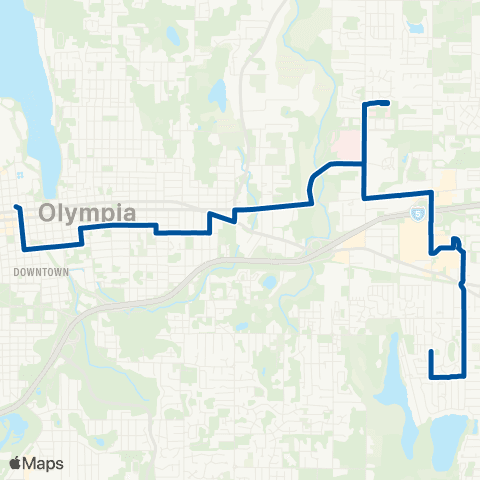 Intercity Transit St Peter Hospital map