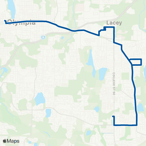 Intercity Transit Ruddell Road map