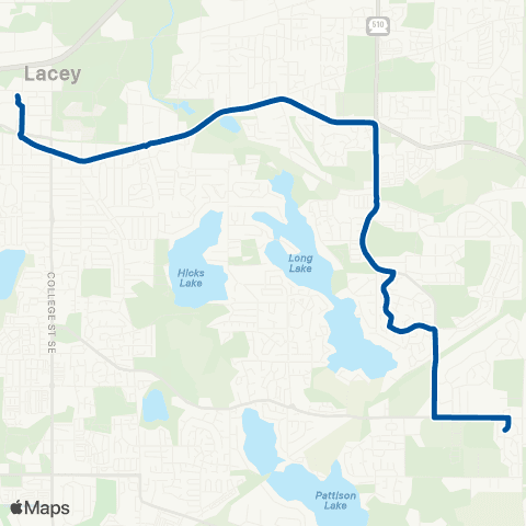 Intercity Transit Tri Lake map