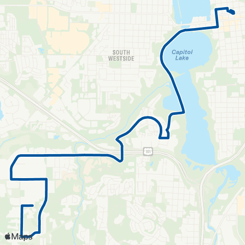 Intercity Transit Family Court map