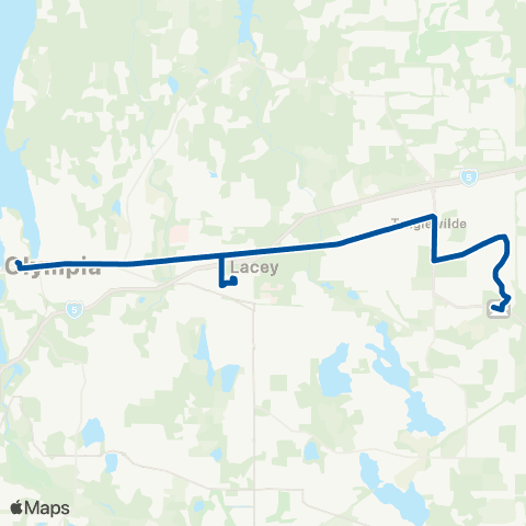 Intercity Transit Martin Way / NE Lacey map