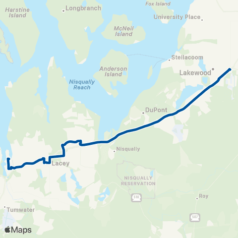 Intercity Transit Lacey Connector map