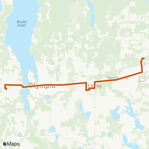 Intercity Transit Crosstown Express map