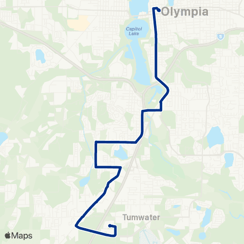 Intercity Transit Littlerock Rd map