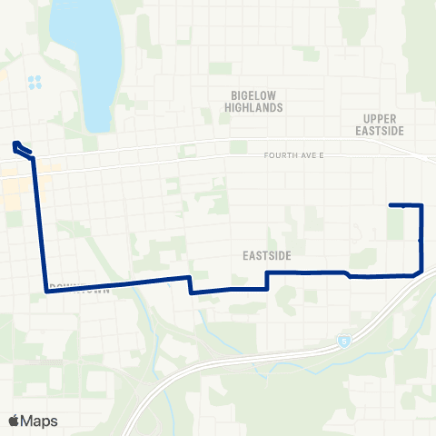 Intercity Transit Legion Way / Union Ave map