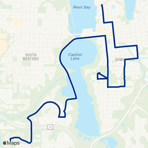 Intercity Transit Capitol Campus / SPSCC map