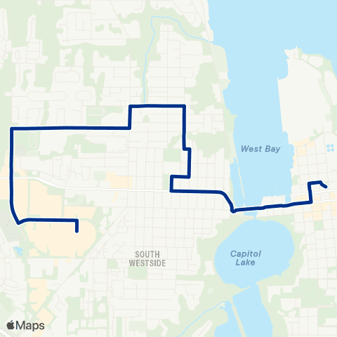 Intercity Transit Conger Ave / Capital Mall map