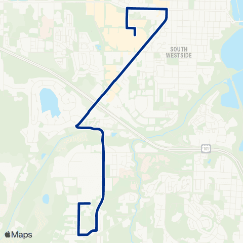 Intercity Transit Black Lake Blvd map