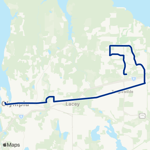 Intercity Transit Martin Way map