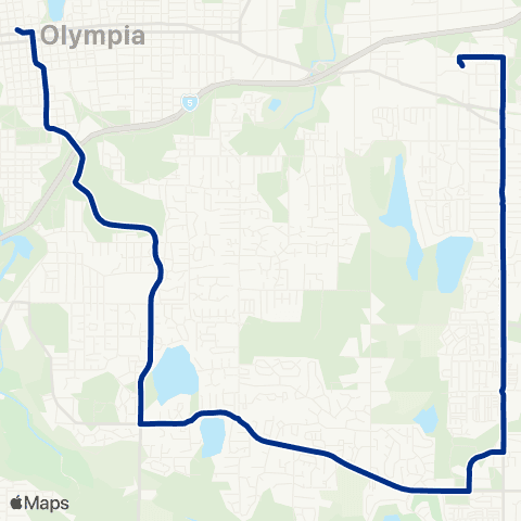 Intercity Transit College St / Yelm Hwy map