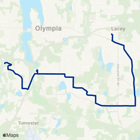 Intercity Transit Ruddell / SPSCC map