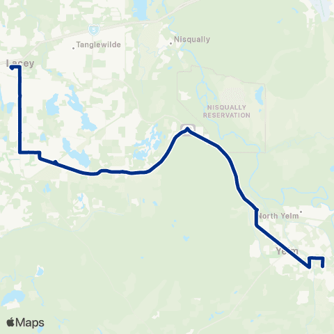 Intercity Transit Yelm / Lacey map