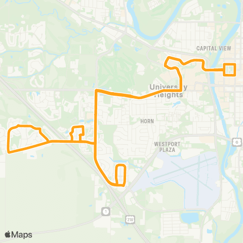 Iowa City Transit West Iowa City map