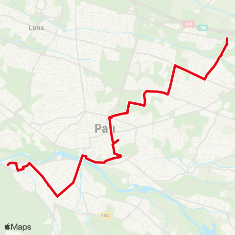 Idélis Jurançon Corps Franc Pommiès<>Pau Cité Multimédia map