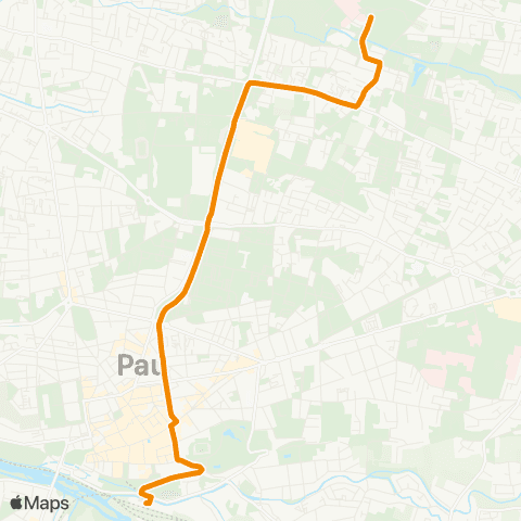 Idélis Pau Gare de Pau <> Pau Hôp. F. Mitterrand map