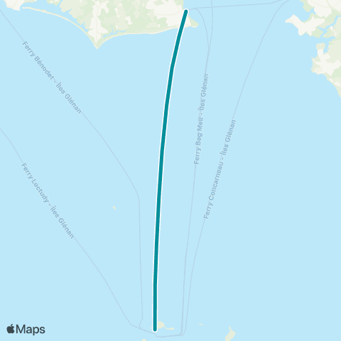 Navette des Îles de Glénan Glénan map