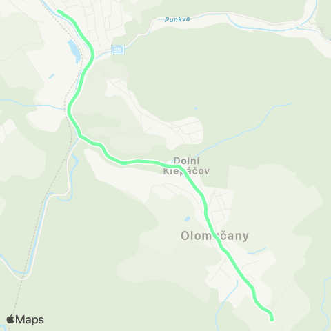 IDS JMK Blansko - Olomučany map