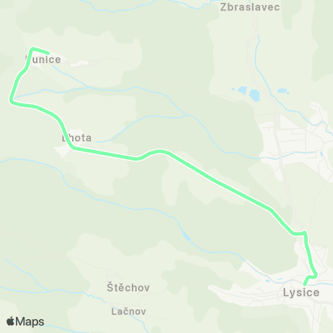 IDS JMK Kunice - Lysice map