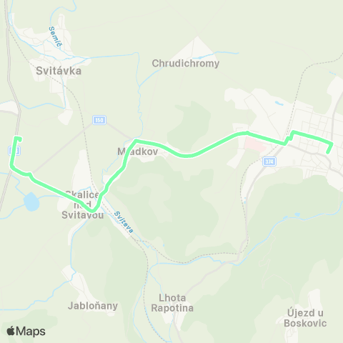 IDS JMK Boskovice - Sebranice map