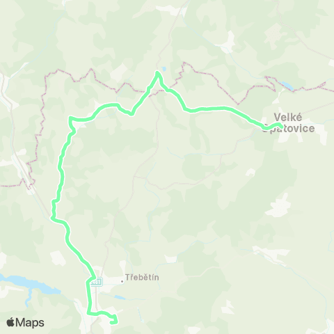 IDS JMK Letovice - Deštná - Roubanina - Velké Opatovice map