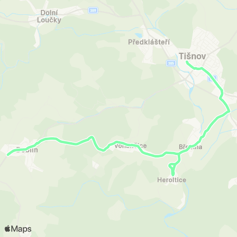 IDS JMK Tišnov - Březina - Vohančice - Deblín map