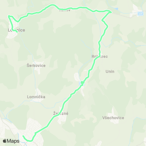 IDS JMK Tišnov - Hluboké Dvory - Rašov - Lomnice map
