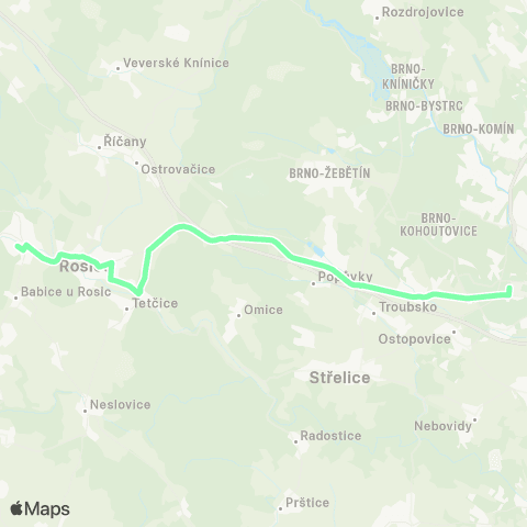 IDS JMK Brno - Rosice - Zastávka map