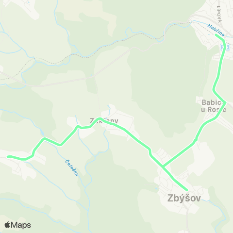 IDS JMK Zastávka - Zbýšov - Zakřany - Lukovany map