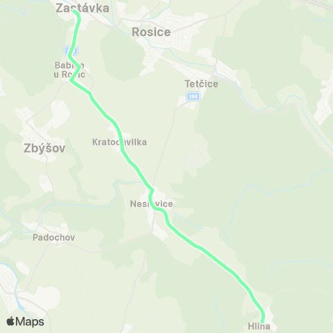 IDS JMK Zastávka - Neslovice - Hlína map