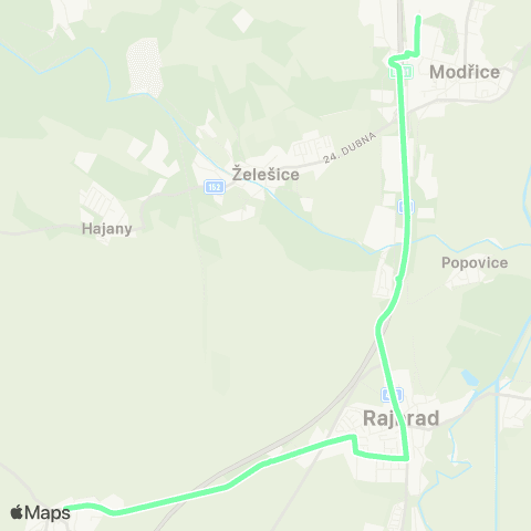 IDS JMK Modřice - Rajhrad - Syrovice map