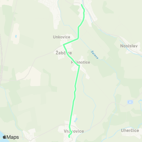 IDS JMK Židlochovice - Žabčice - Přísnotice - Vranovice map