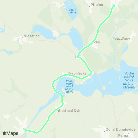 IDS JMK Vranovice - Ivaň - Pasohlávky - Drnholec map