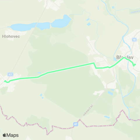 IDS JMK Břeclav - Valtice map