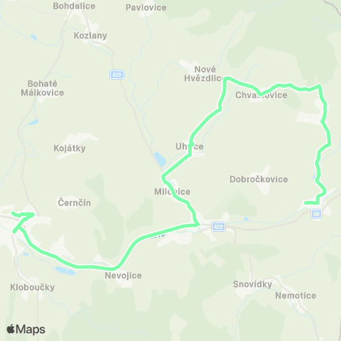 IDS JMK Bučovice - Nesovice - Hvězdlice - Nemochovice - Brankovice map